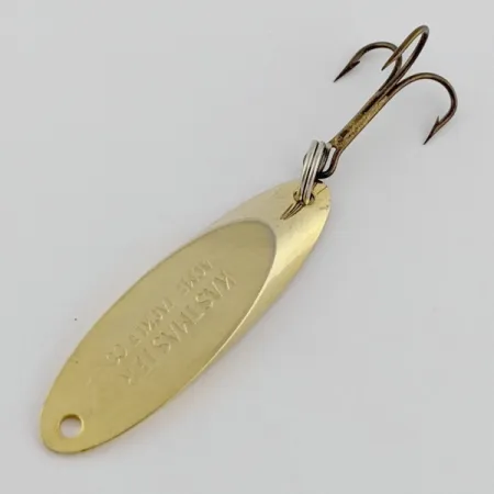 Vintage Acme Kastmaster, 1/4oz gold fishing spoon #24242