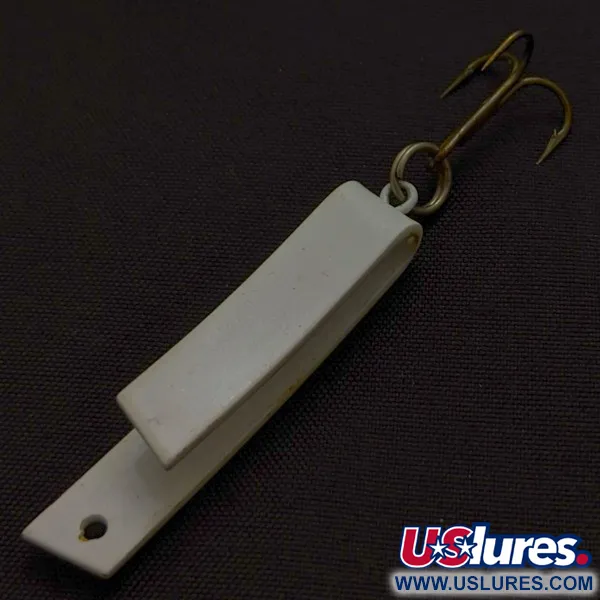 Vintage Luhr Jensen Super-Duper 503, 1/8oz black/gold/red fishing spoon #24244