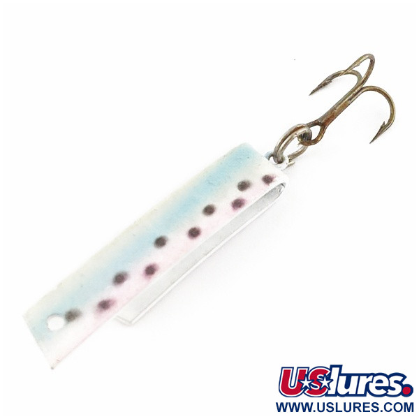 Vintage  Luhr Jensen Super-Duper 503, 1/8oz black/gold/red fishing spoon #24244