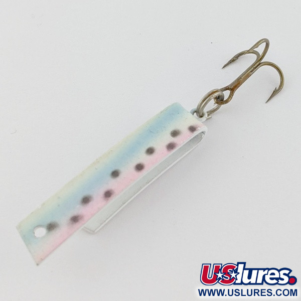 Vintage  Luhr Jensen Super-Duper 503, 1/8oz black/gold/red fishing spoon #24244