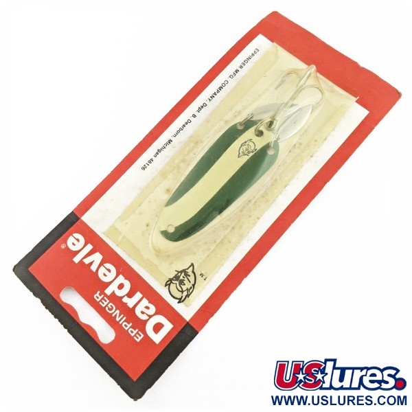 Eppinger Dardevle Sagamore JT Buel, 1/4oz Green Devle fishing spoon #24246