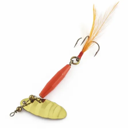 Vintage Worth #301, 1/3oz red/black/gold spinning lure #24248