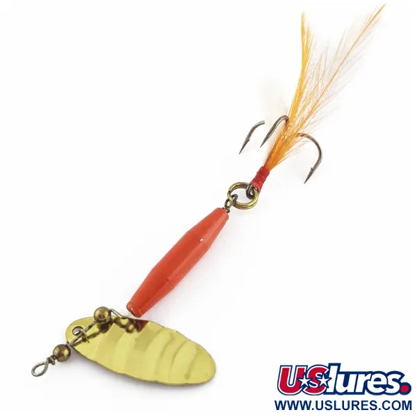 Vintage Worth #301, 1/3oz red/black/gold spinning lure #24248