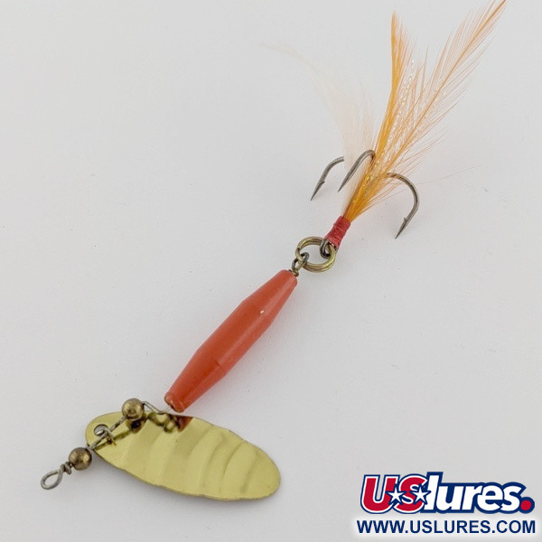 Vintage   Worth #301, 1/3oz red/black/gold spinning lure #24248