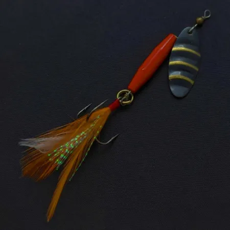 Vintage Worth #301, 1/3oz red/black/gold spinning lure #24248