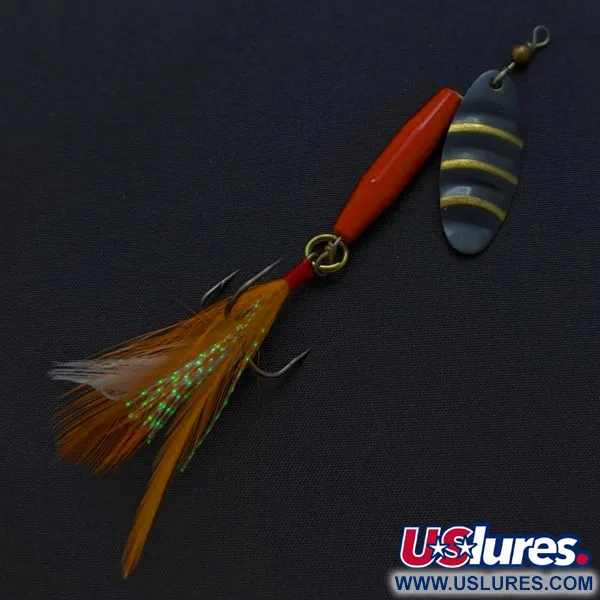 Vintage Worth #301, 1/3oz red/black/gold spinning lure #24248