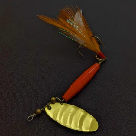 Vintage Worth #301, 1/3oz red/black/gold spinning lure #24248