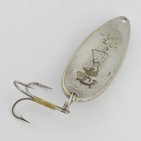 Vintage Seneca Little Cleo (Hula Girl), 1/2oz Nickel / Brass fishing spoon #24250