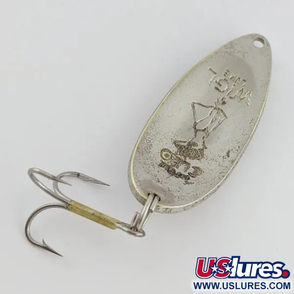 Vintage Seneca Little Cleo (Hula Girl), 1/2oz Nickel / Brass fishing spoon #24250