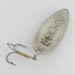 Vintage  Seneca Little Cleo (Hula Girl), 1/2oz Nickel / Brass fishing spoon #24250