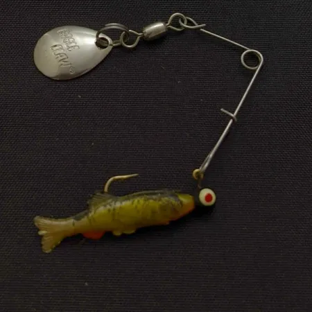 Vintage Eagle Claw Spinnerbait, 3/5oz silver spinning lure #24251