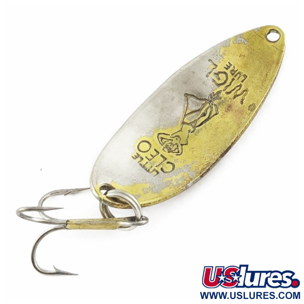 Vintage  Seneca Little Cleo (Hula Girl), 1/2oz Nickel / Brass fishing spoon #24253