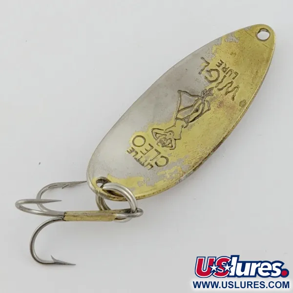 Vintage Seneca Little Cleo (Hula Girl), 1/2oz Nickel / Brass fishing spoon #24253
