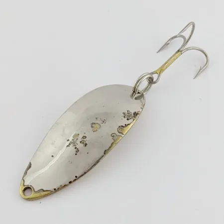 Vintage Seneca Little Cleo (Hula Girl), 1/2oz Nickel / Brass fishing spoon #24253