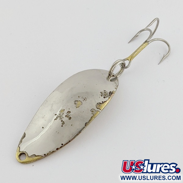 Vintage  Seneca Little Cleo (Hula Girl), 1/2oz Nickel / Brass fishing spoon #24253