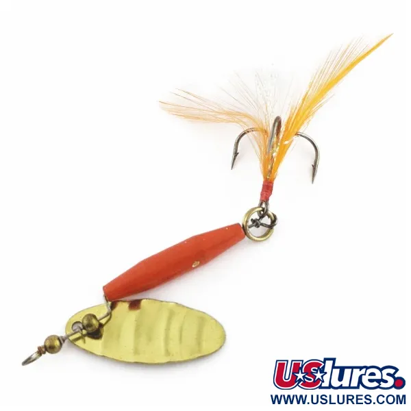 Vintage Worth #301, 1/3oz red/black/gold spinning lure #24254
