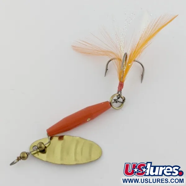 Vintage Worth #301, 1/3oz red/black/gold spinning lure #24254
