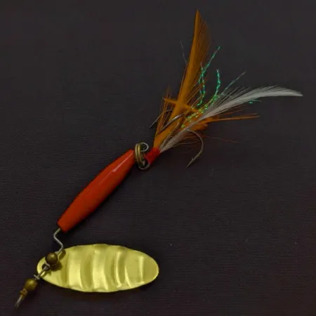 Vintage Worth #301, 1/3oz red/black/gold spinning lure #24254
