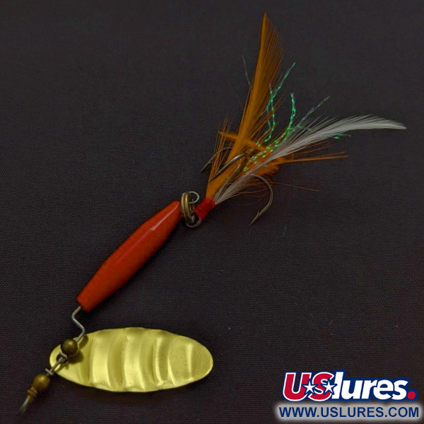 Vintage   Worth #301, 1/3oz red/black/gold spinning lure #24254