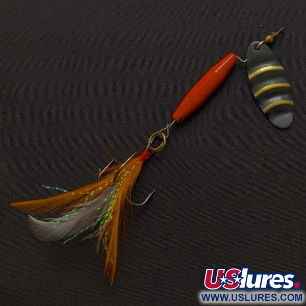Vintage   Worth #301, 1/3oz red/black/gold spinning lure #24254