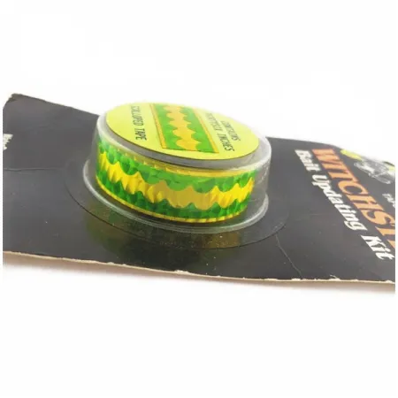 Witchcraft Witchstix Bait Scalloped tape , yellow/green hologram fishing #24257