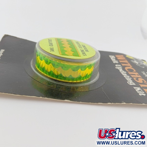 Witchcraft Witchstix Bait Scalloped tape ,  yellow/green hologram fishing #24257