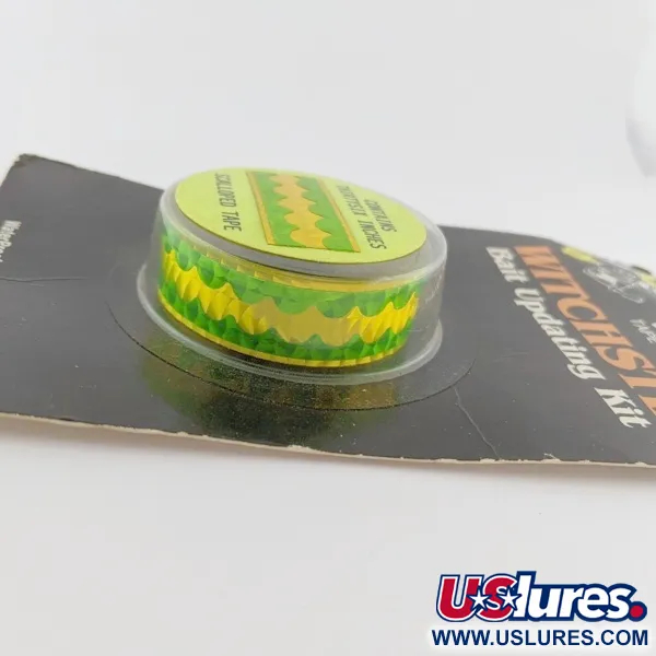 Witchcraft Witchstix Bait Scalloped tape , yellow/green hologram fishing #24257