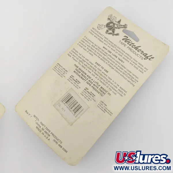 Witchcraft Witchstix Bait Scalloped tape , yellow/green hologram fishing #24257