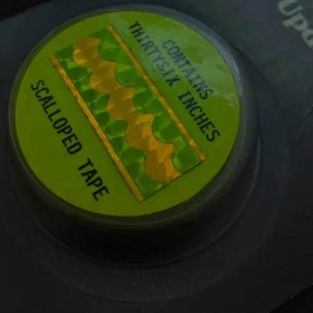 Witchcraft Witchstix Bait Scalloped tape , yellow/green hologram fishing #24257