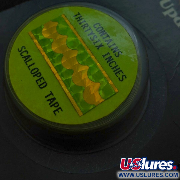 Witchcraft Witchstix Bait Scalloped tape ,  yellow/green hologram fishing #24257