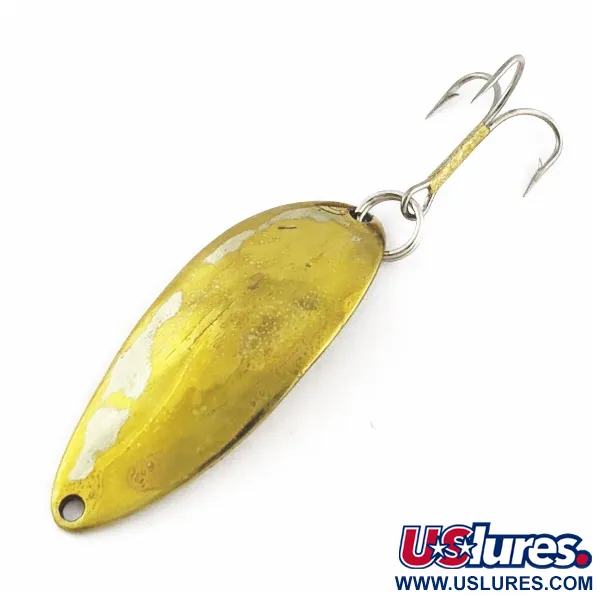 Vintage Seneca Little Cleo (Hula Girl), 1/2oz Brass fishing spoon #24259