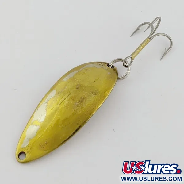 Vintage Seneca Little Cleo (Hula Girl), 1/2oz Brass fishing spoon #24259