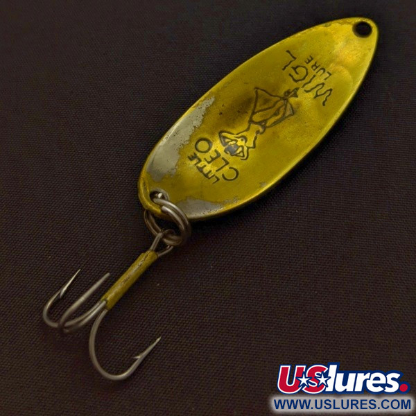 Vintage  Seneca Little Cleo (Hula Girl), 1/2oz Brass fishing spoon #24259
