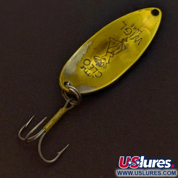 Vintage Seneca Little Cleo (Hula Girl), 1/2oz Brass fishing spoon #24259