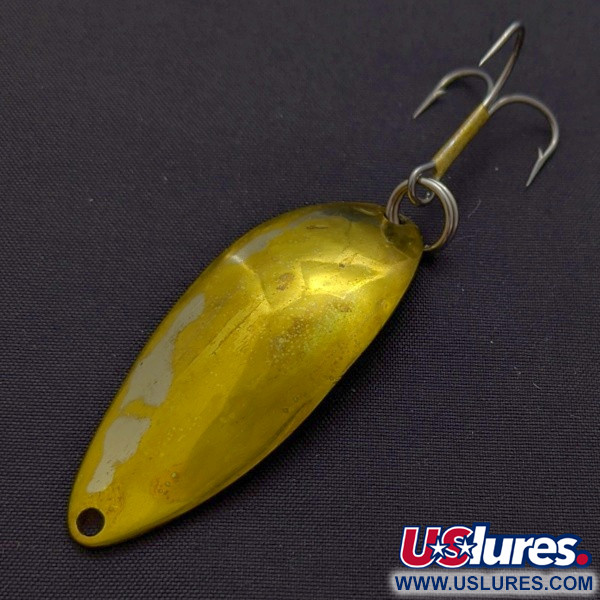 Vintage  Seneca Little Cleo (Hula Girl), 1/2oz Brass fishing spoon #24259