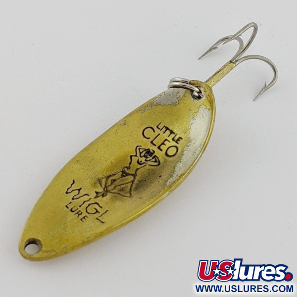 Vintage  Seneca Little Cleo (Hula Girl), 1/2oz Brass fishing spoon #24259