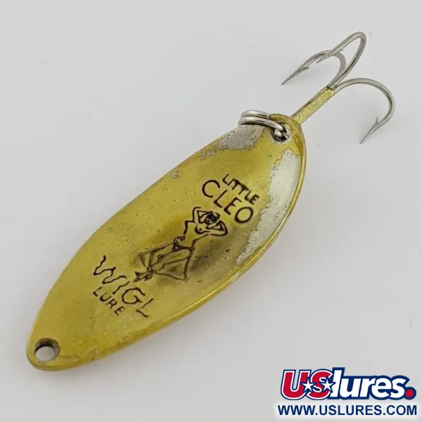 Vintage Seneca Little Cleo (Hula Girl), 1/2oz Brass fishing spoon #24259
