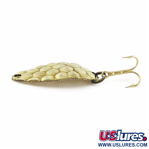 Vintage   Acme Little Cleo bubbles, 1/8oz gold fishing spoon #24262