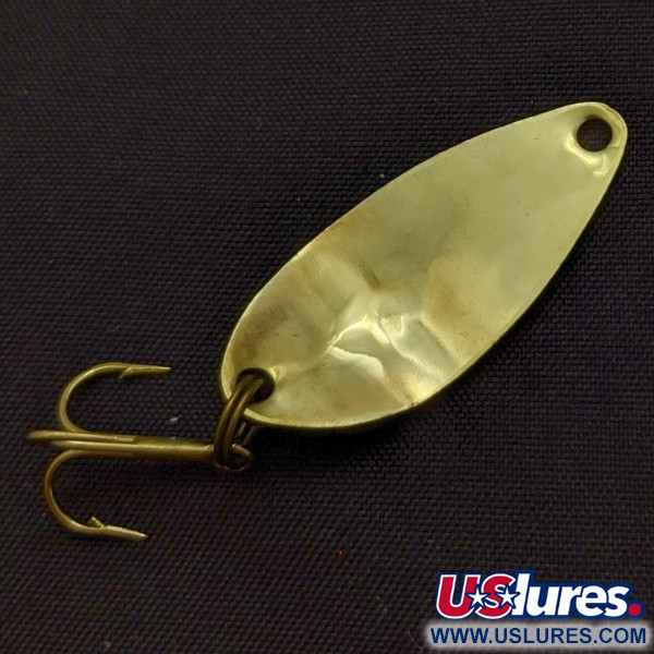Vintage   Acme Little Cleo bubbles, 1/8oz gold fishing spoon #24262