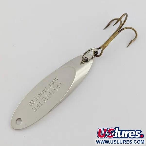 Vintage Acme Kastmaster, 1/4oz nickel fishing spoon #24263