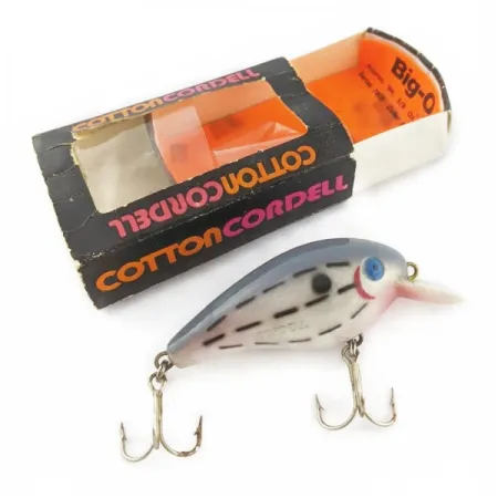 Vintage Cotton Cordell Big O, 1/2oz Blue eyes Bar Fish fishing lure #24266