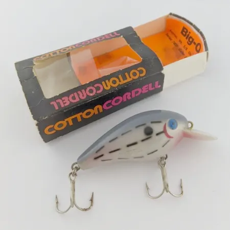 Vintage Cotton Cordell Big O, 1/2oz Blue eyes Bar Fish fishing lure #24266