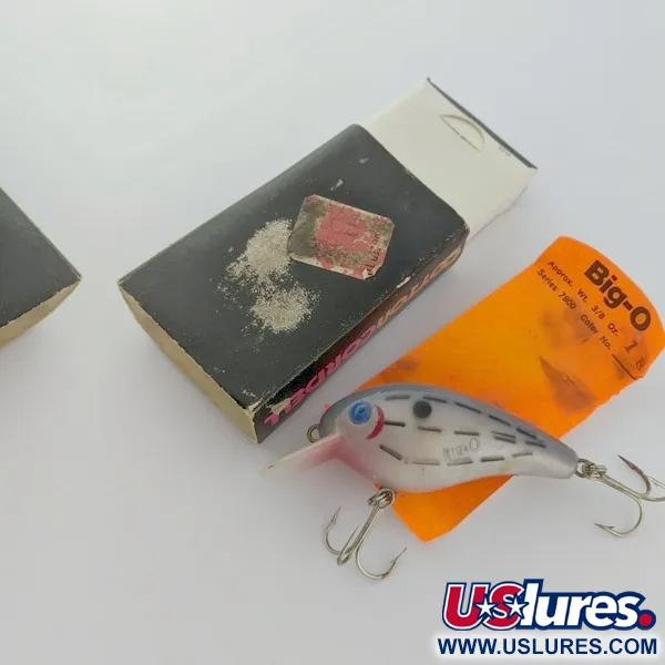 Vintage Cotton Cordell Big O, 1/2oz Blue eyes Bar Fish fishing lure #24266