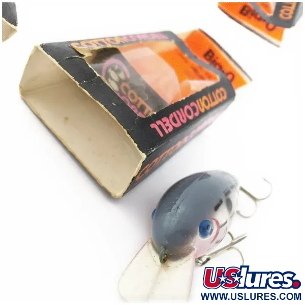 Vintage Cotton Cordell Big O, 1/2oz Blue eyes Bar Fish fishing lure #24266