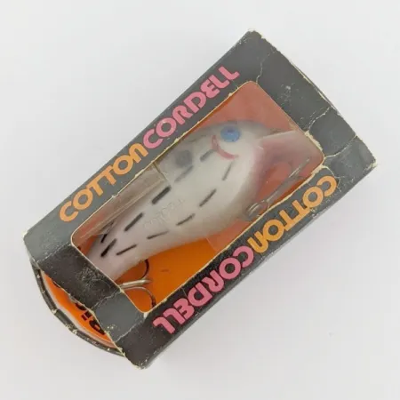 Vintage Cotton Cordell Big O, 1/2oz Blue eyes Bar Fish fishing lure #24266