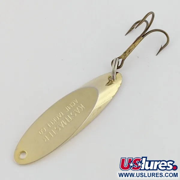 Vintage Acme Kastmaster, 1/4oz gold fishing spoon #24268
