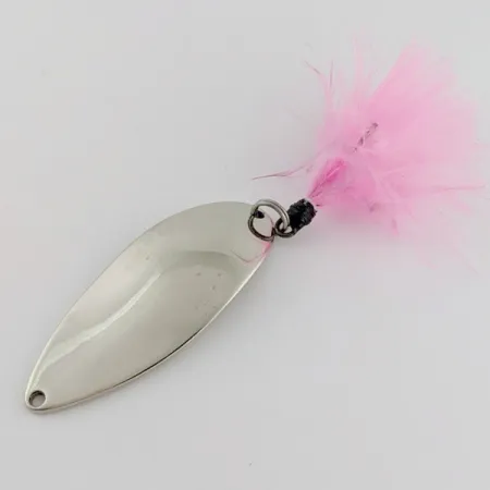 Vintage Seneca Little Cleo (Hula Girl), 3/4oz nickel/blue fishing spoon #24270