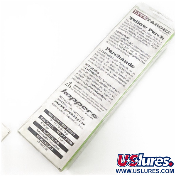 LiveTarget  LIVE TARGET Yellow Perch 16  Deep Diving, 3 1/4oz Yellow Perch fishing lure #24273