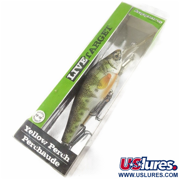LiveTarget  LIVE TARGET Yellow Perch 16  Deep Diving, 3 1/4oz Yellow Perch fishing lure #24273
