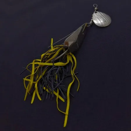 Vintage Strike King Timber Spin, 1/2oz  Nickel fishing spoon #24274